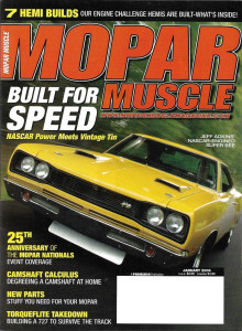 MOPAR MUSCLE 2006 JAN - HEMI CHARGER R/T, GOLDBERG